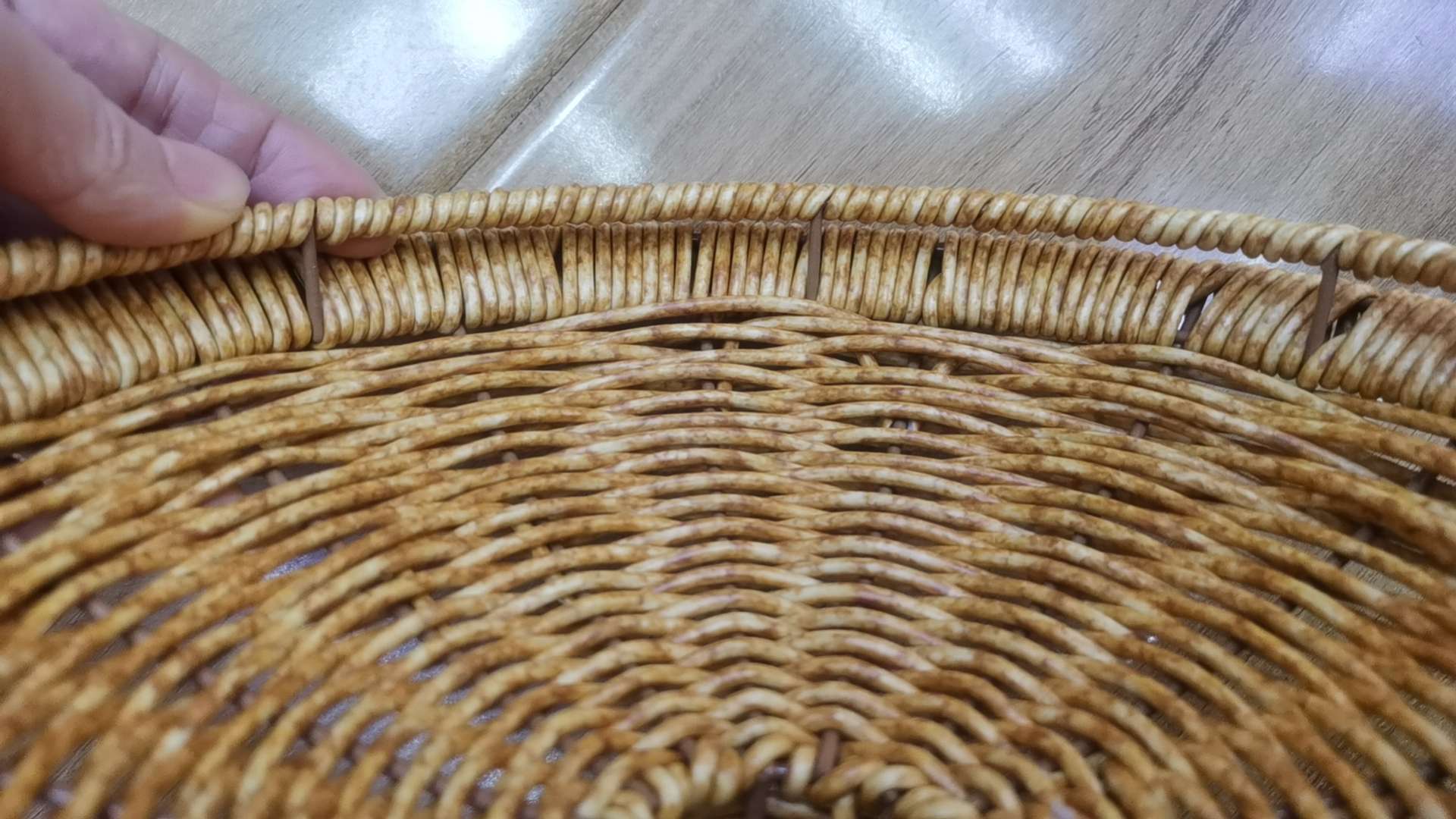 橄榄核竹节编织花篮子 仿藤收纳筐 工艺品 餐巾环 精美礼品 植物工艺品 环保实用家居装饰品仿藤收纳筐仿藤收纳筐仿藤收纳筐