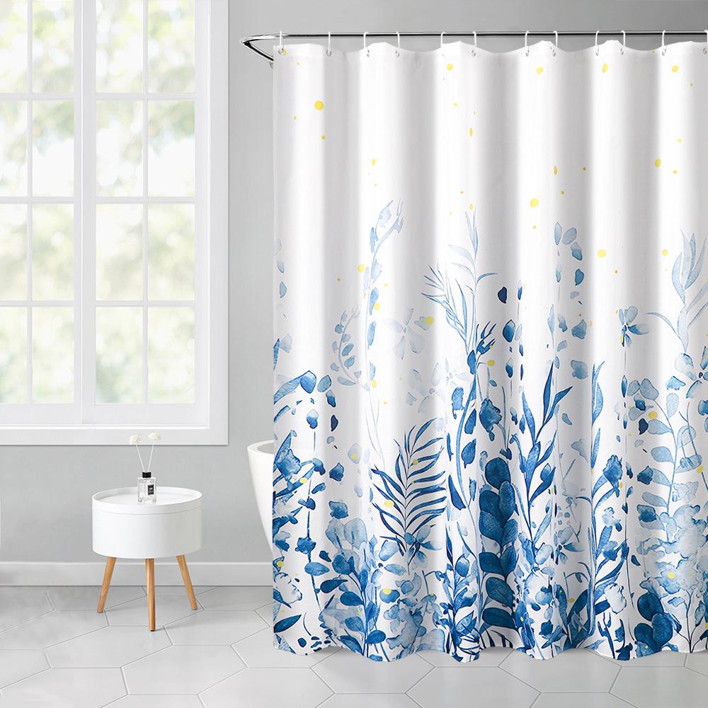 fancy american printed thickening shower curtain bathroom polyester tarpaulins free ring suit in stock can be sent on behalf