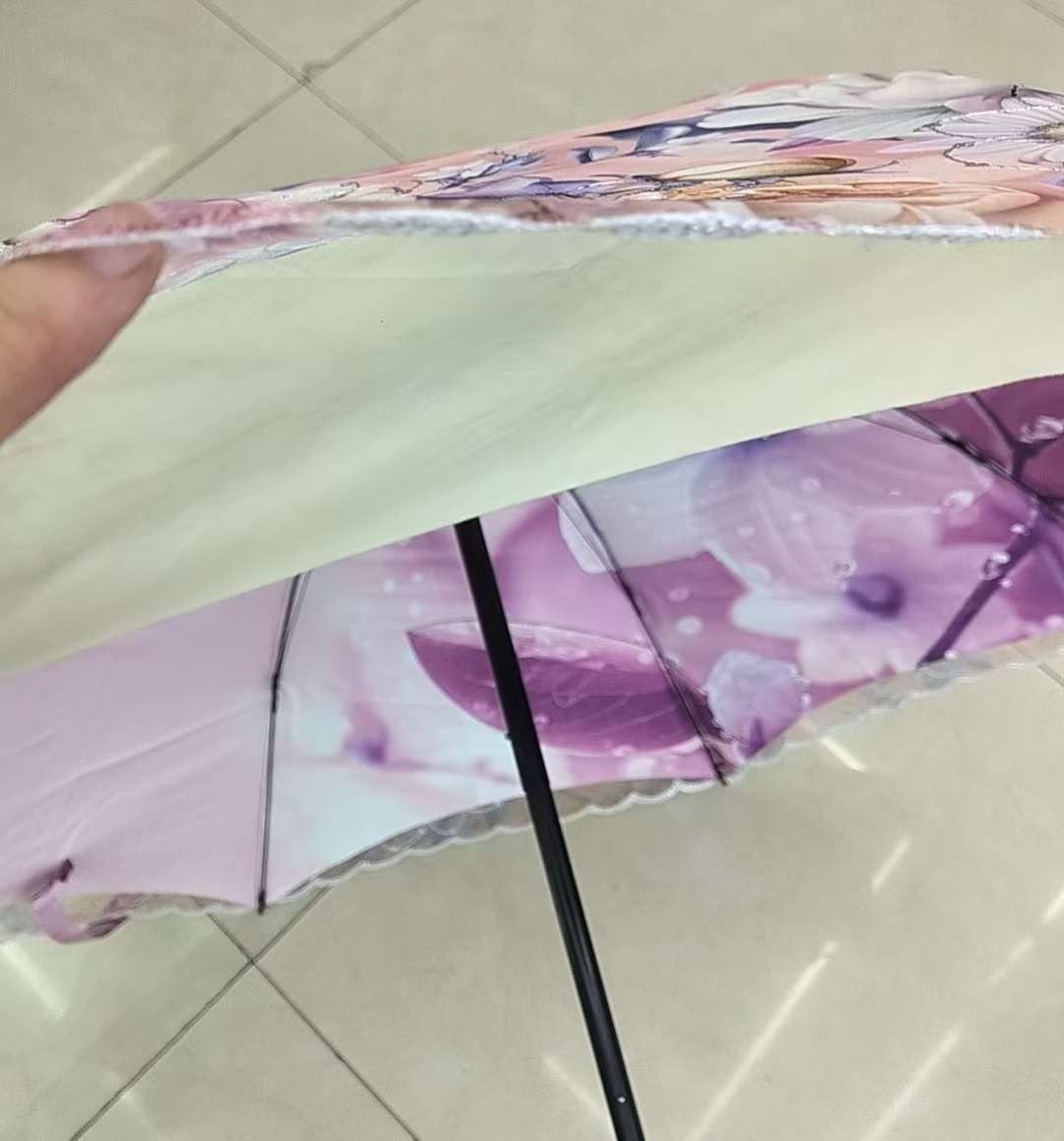 Double-layer embroidered umbrella, multi-functional sunshade and rainproof tool, windbreak, sunshade and protective umbrella, sun umbrella, umbrella integrated stall, annual review recommendation umbrella, sun umbrella detail image 2