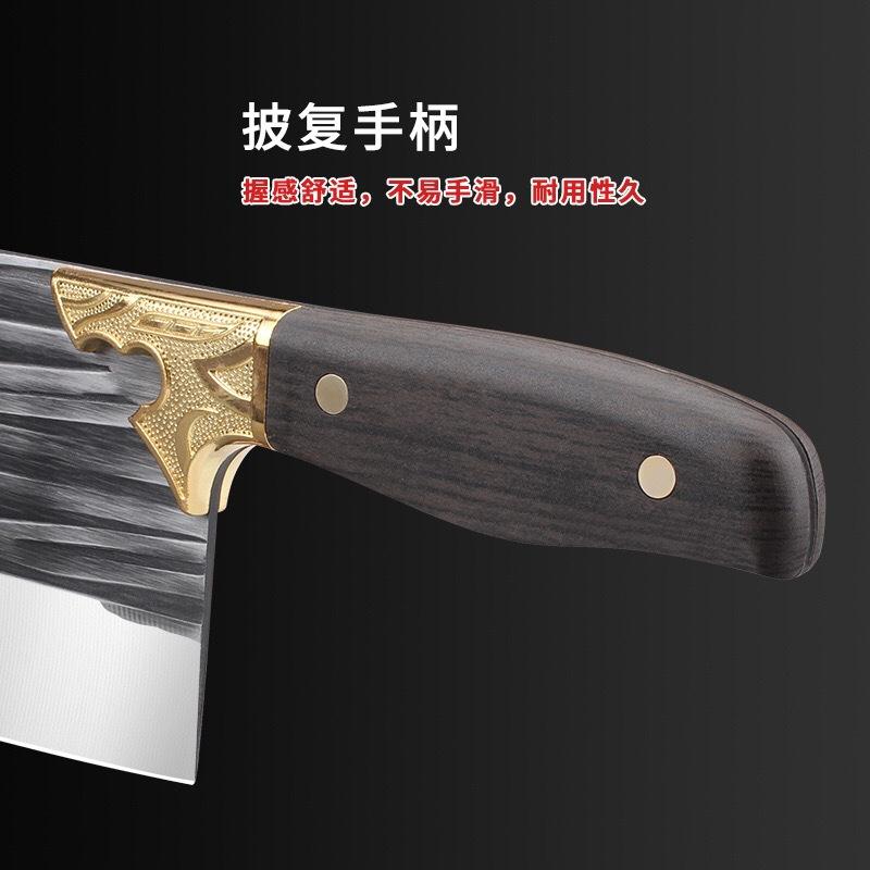 forged sharp stainless steel household kitchen knife cutting dual-purpose knife meat cutting vegetables new chinese handmade kitchen knife wholesale details Picture