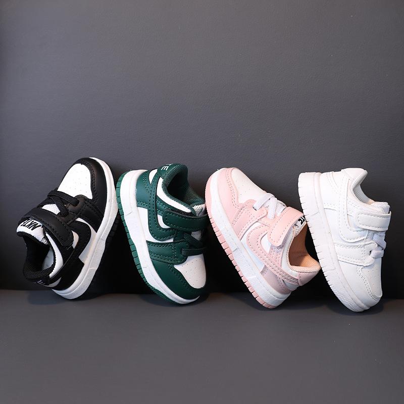 children's sports shoes boys and girls board shoes 2023 spring and autumn korean style boys baby shoes white shoes toddler shoes