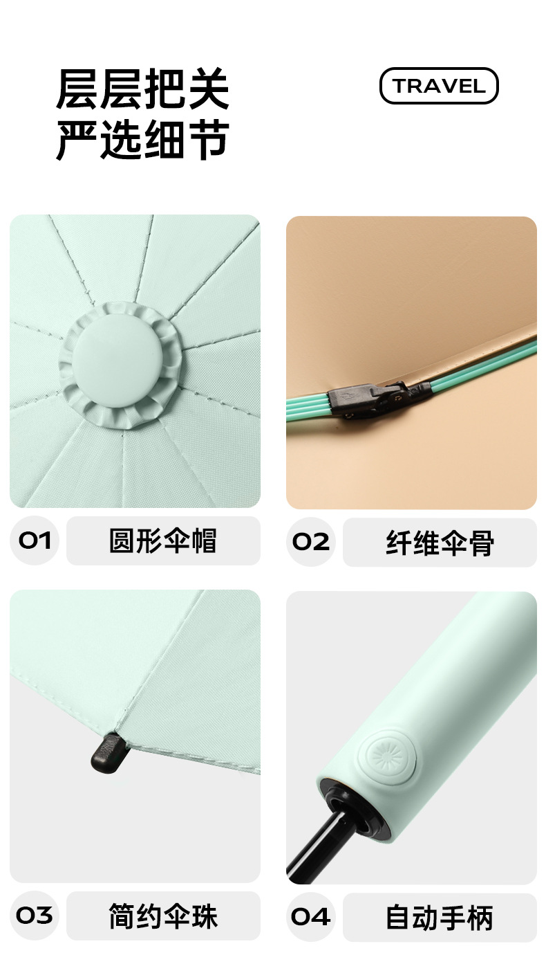 Umbrellas, thumb umbrellas, small household appliances, sun umbrellas, rainproof tools, windproof and sunshade umbrellas, sun umbrellas, daily necessities, essential small household appliances for annual inspection at stalls detail image 12