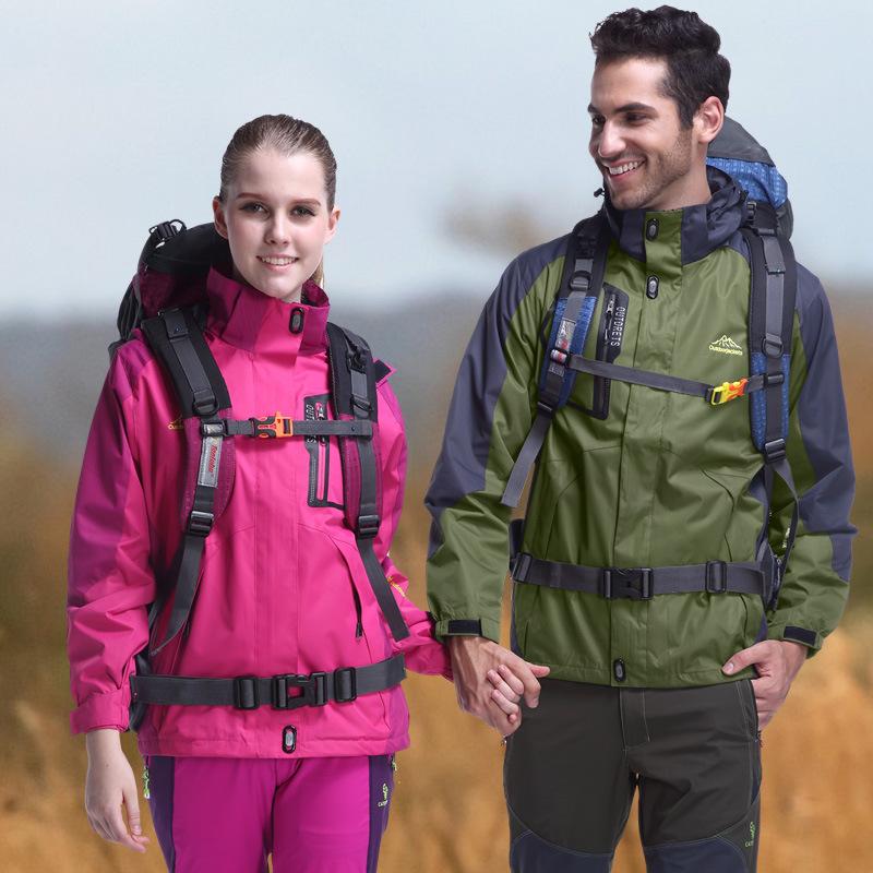 Autumn Single-Layer Couple Shell Jacket New Sports Outdoor Clothes Top plus Size Breathable Men's Coat Men's Windproof Rain-Proof
