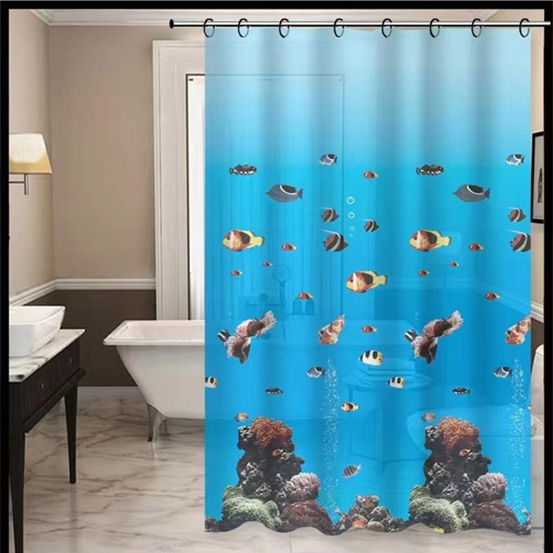 eva thickened household hotel supplies bathroom waterproof shower curtain bathroom simple partition bath curtain block bath curtain