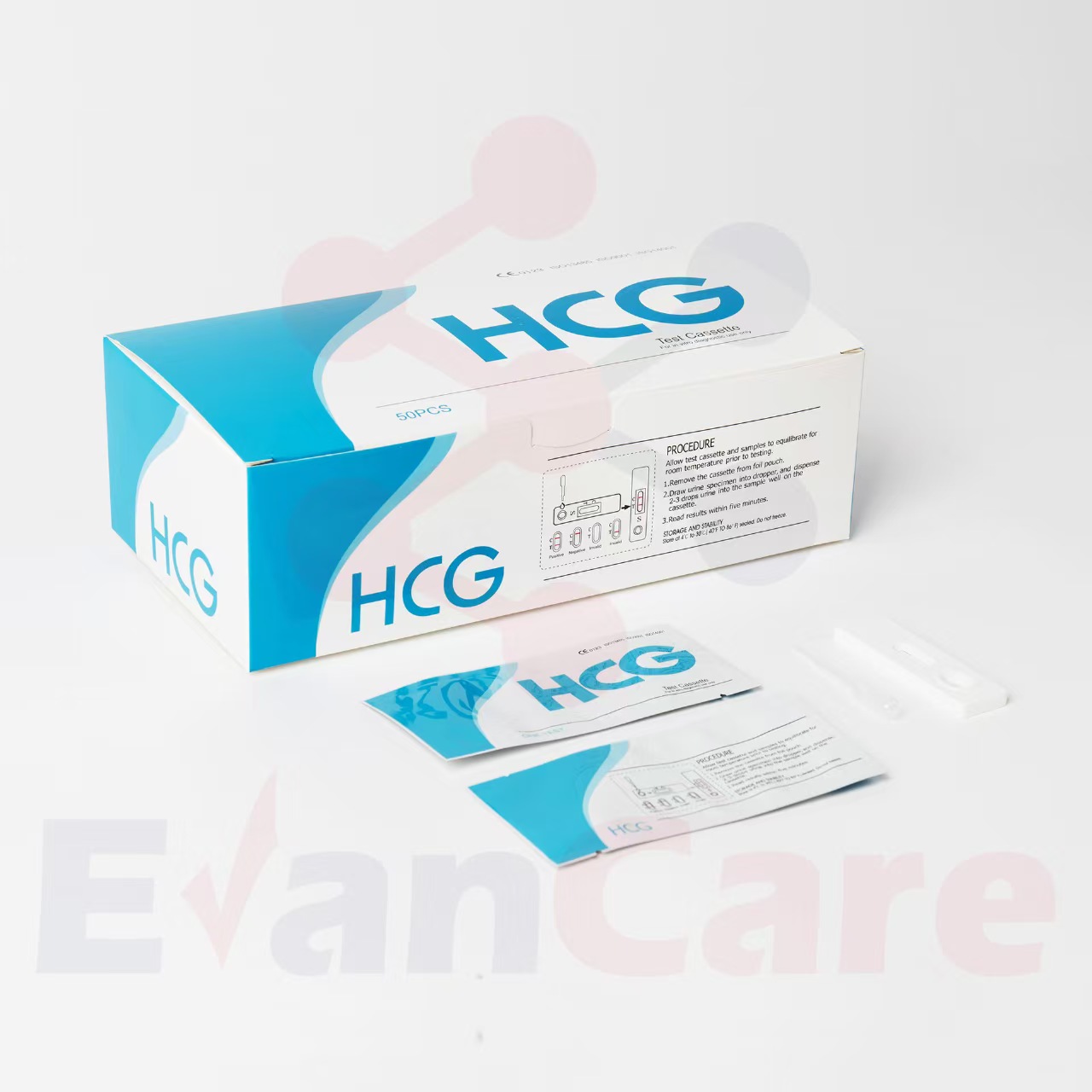 外贸跨境出口英文HCG蓝白妈妈卡验孕棒 测孕试纸，验孕卡详情6