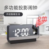 cross-border mirror projection clock led large screen digital display color screen mirror clock creative electronic projection alarm clock
