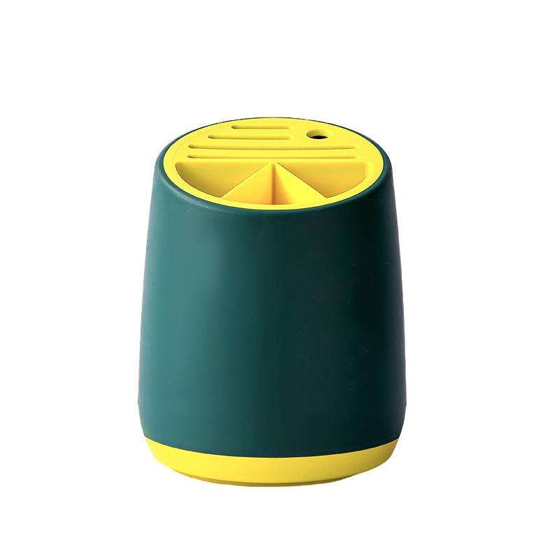 Kitchen Rotating Knife Holder Knife Storage Rack Kitchen Knife Integrated Storage Box Household Multi-Functional Table Top Chopsticks Holder Chopsticks Cage Item Picture