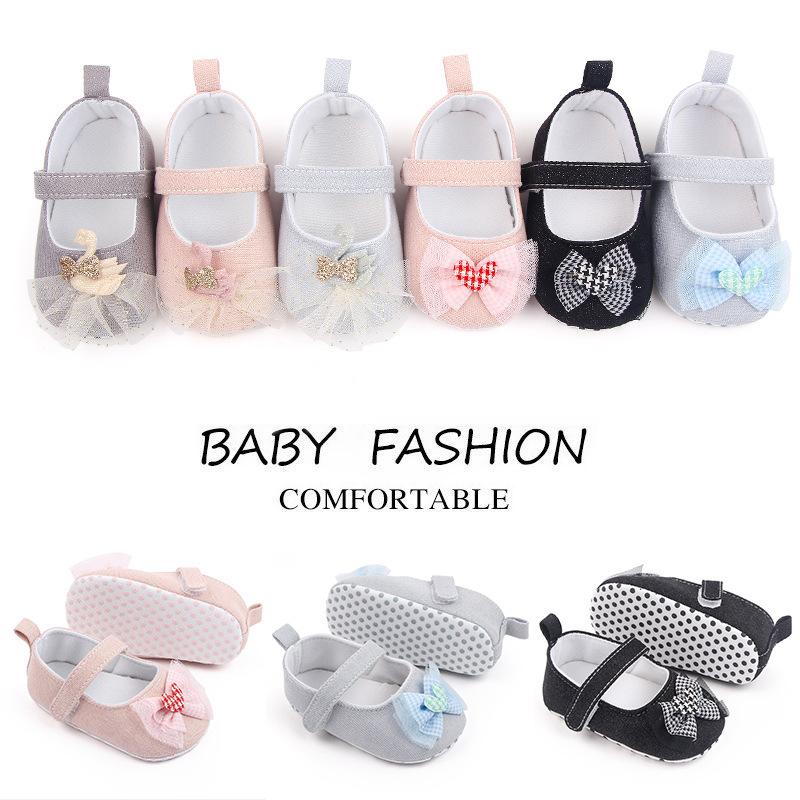 0-1 years old baby's shoes baby shoes toddler shoes bow cute toddler shoes baby girl princess shoes by2234