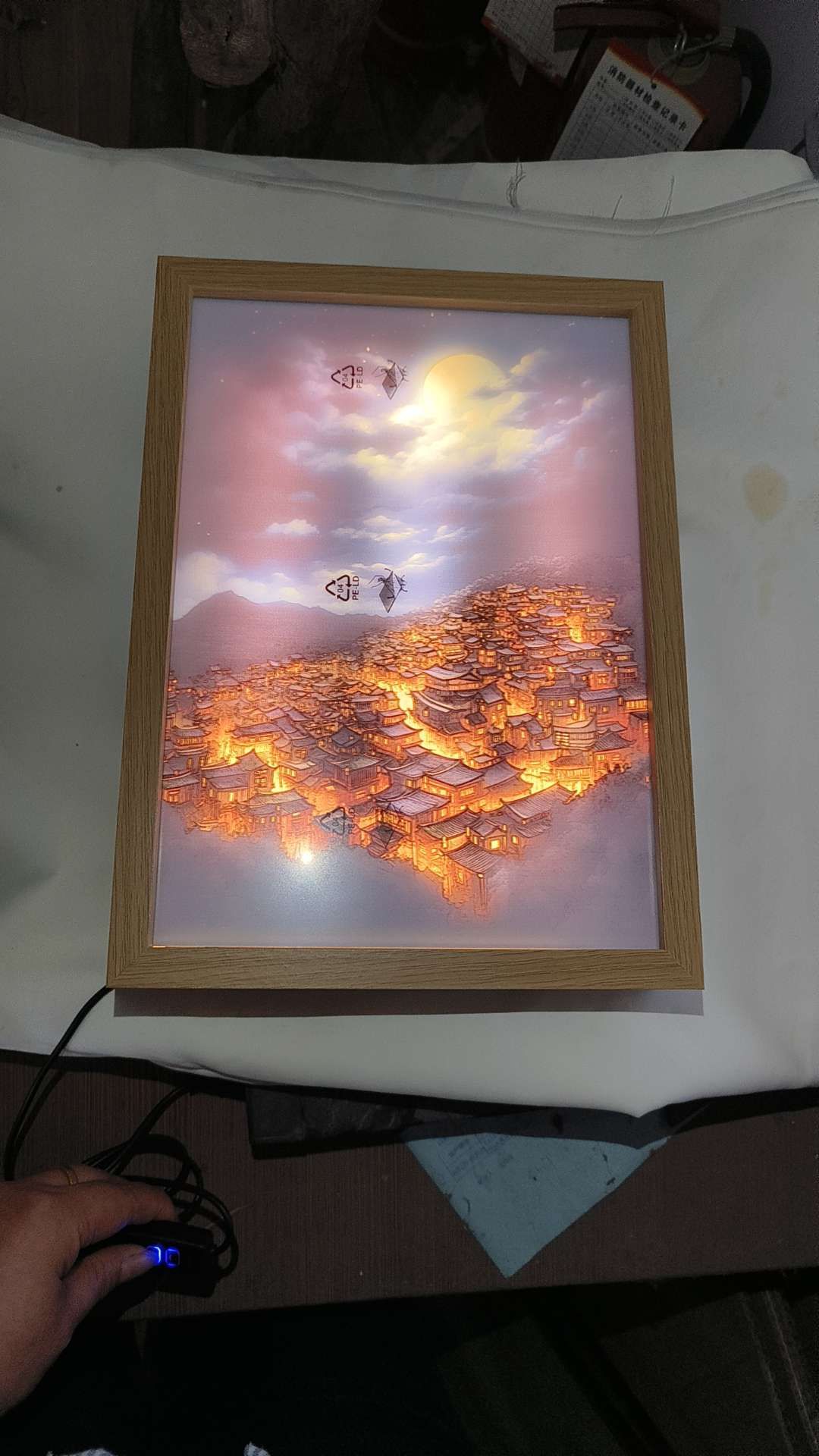 Light painting, luminous handicrafts, lighting fixtures, decorative lamps, creative gift cards, a few jiao cards, unique gift cards, exquisite collection, luminous details Picture