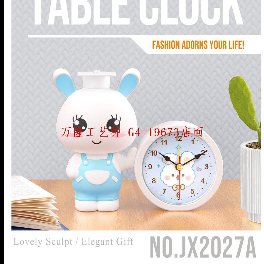 cartoon alarm clock creative bedroom bedside little alarm clock living room digital clock student desktop small gift wholesale Item Picture