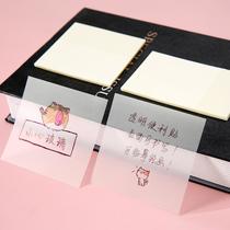 transparent student notes sticky note tearable simple note paper ins sticky note notes note sticker notepaper wholesale
