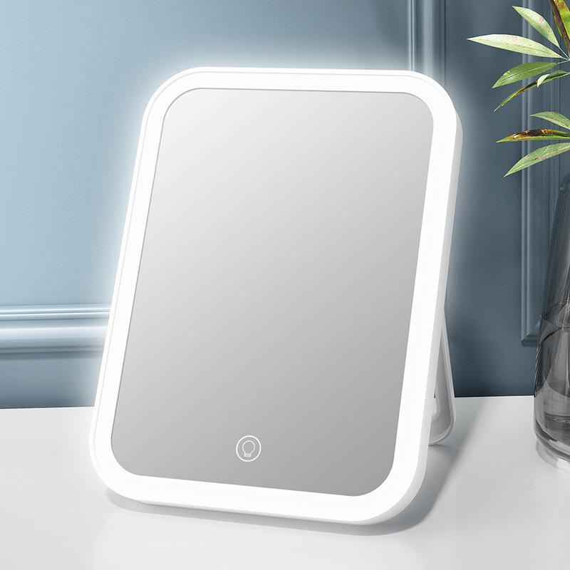 led make-up mirror with light fill desktop desktop vanity mirror female folding internet celebrity student dormitory beauty small mirror full figure