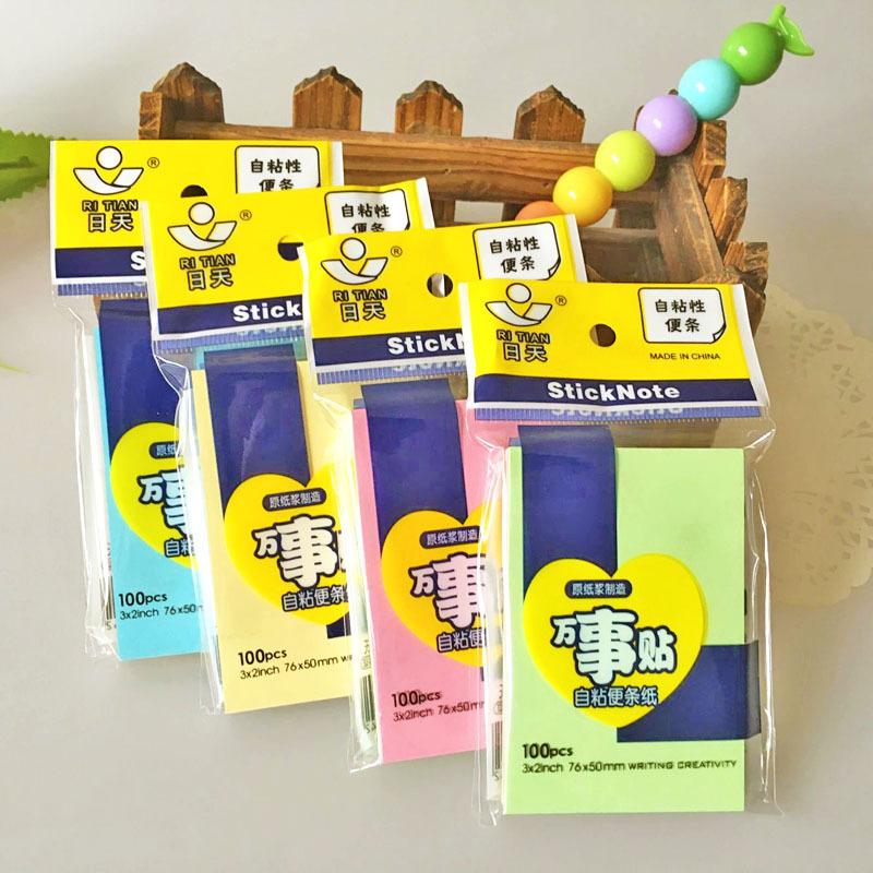 office stationery sticky notes creative in stock student small sticky note pad tearable cute a scrape of the pen index note paper