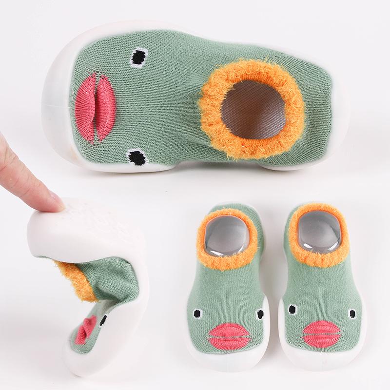 spring and autumn non-slip rubber sole toddler shoes children's shoes anti-collision rubber shoes infant shoes baby shoes socks
