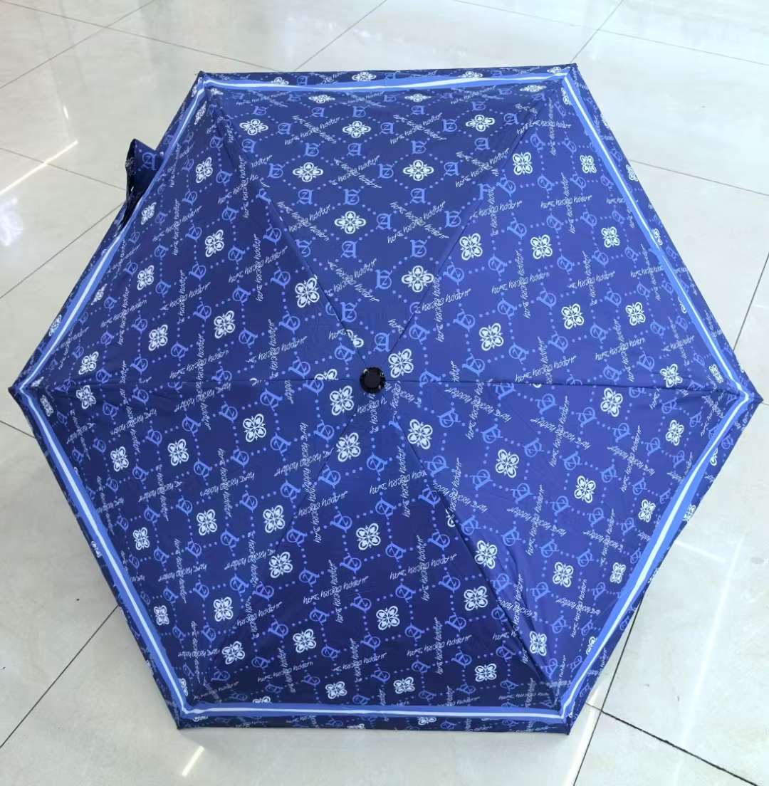 Umbrellas, thumb umbrellas, daily necessities, small household appliances, sunshades, sun umbrellas, rainproof tools, windproof, sunshade and rainproof three-fold umbrellas, stalls, annual inspection, practical and portable detail image 2