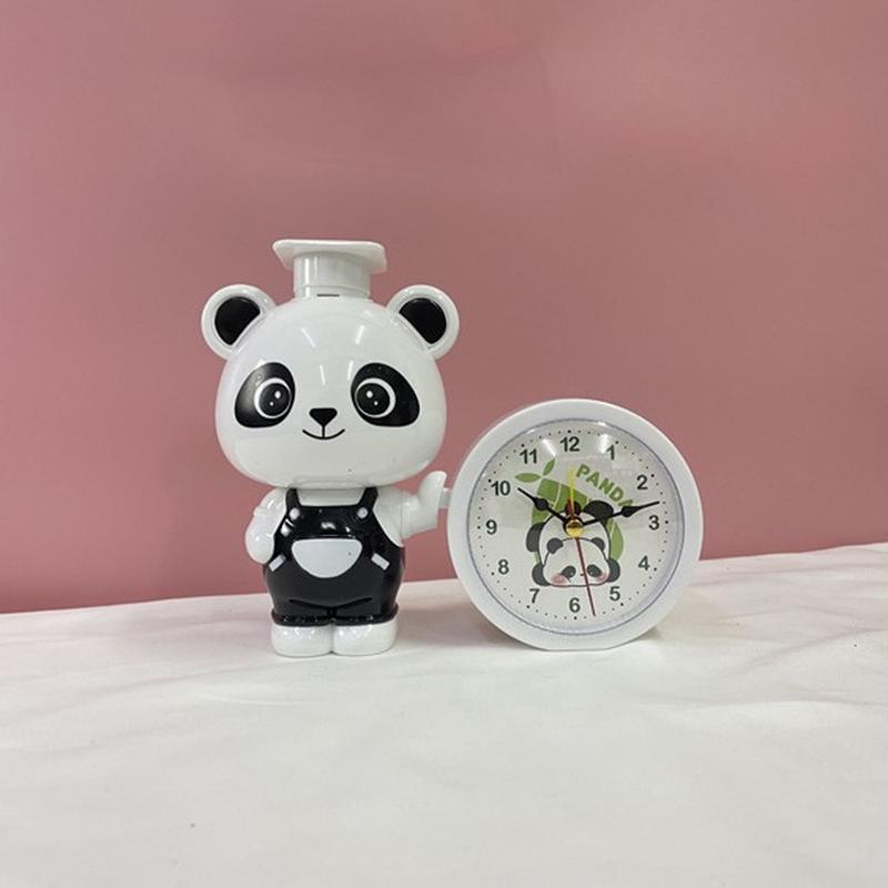 cartoon alarm clock creative bedroom bedside little alarm clock living room digital clock student desktop small gift wholesale Specification drawing