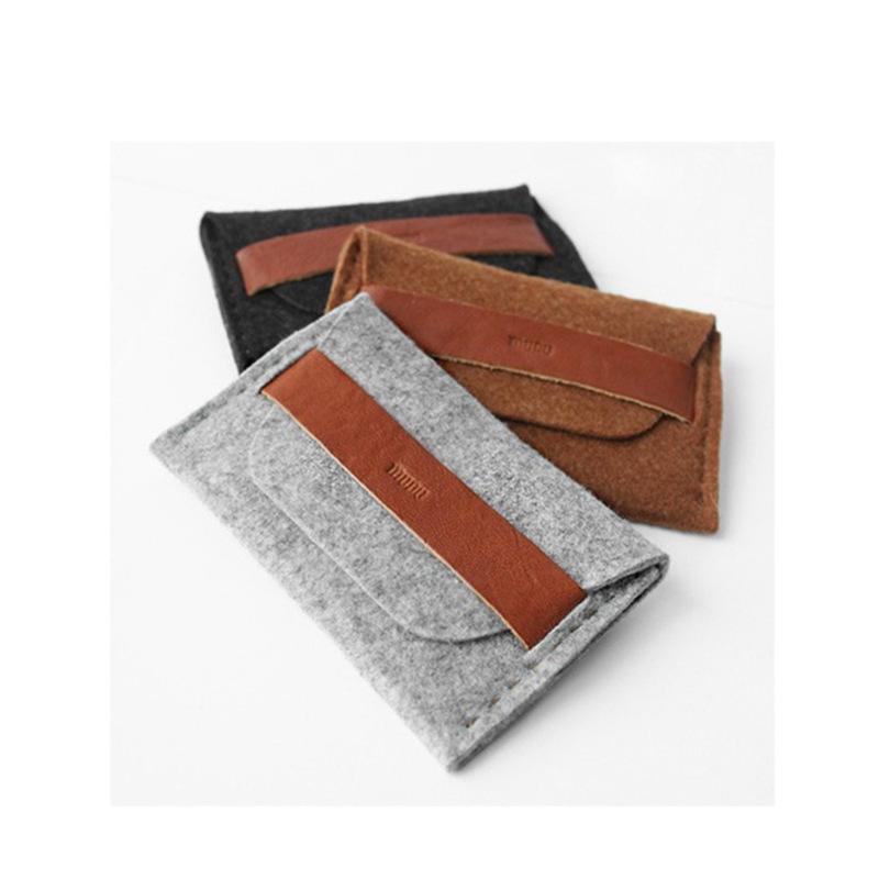 代发毛毡零钱包饺子包可爱毛毡收纳包 小巧毛毡化妆包零钱收纳包