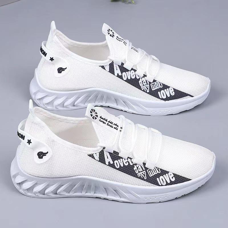 One Piece Dropshipping 2023 Spring Shoes Men's Shoes Casual Korean Sports Running Shoes Cloth Shoes Daddy Shoes Men's Fashion Shoes
