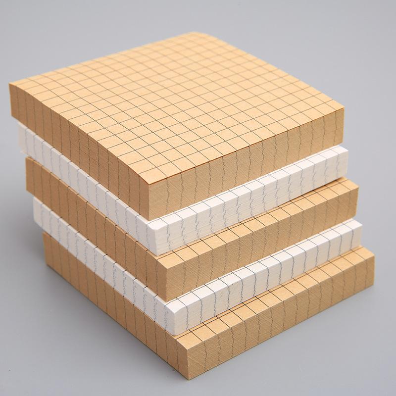 creative simple tear-off sticky note students use note paper sticky office message-leaving notes square notepad wholesale details Picture