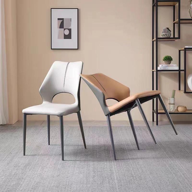 Italian Minimalist Dining Chair Home Living Room Stool Soft Bag Armchair High-End Creative Dining Table and Chair Modern Minimalist Chair