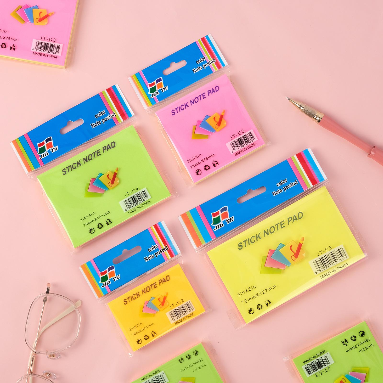 hengxue color sticky note student stationery creative tearable index stickers note paper school supplies notepad wholesale