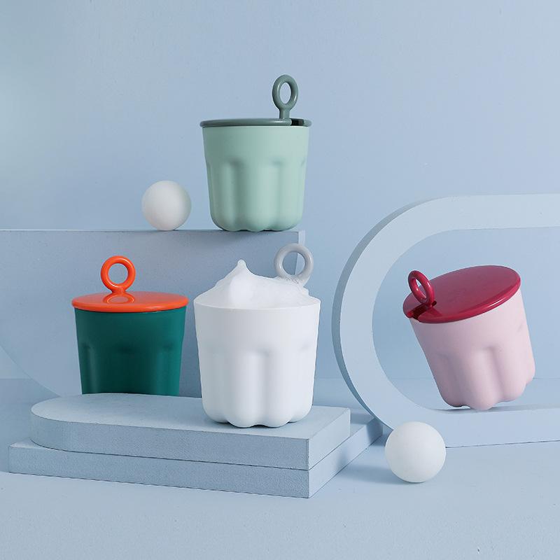 Facial Cleanser Bubbler Portable Cute Bubbler Foaming Tool Foam Sparkling Wine Cup Foaming Bottle Face Wash