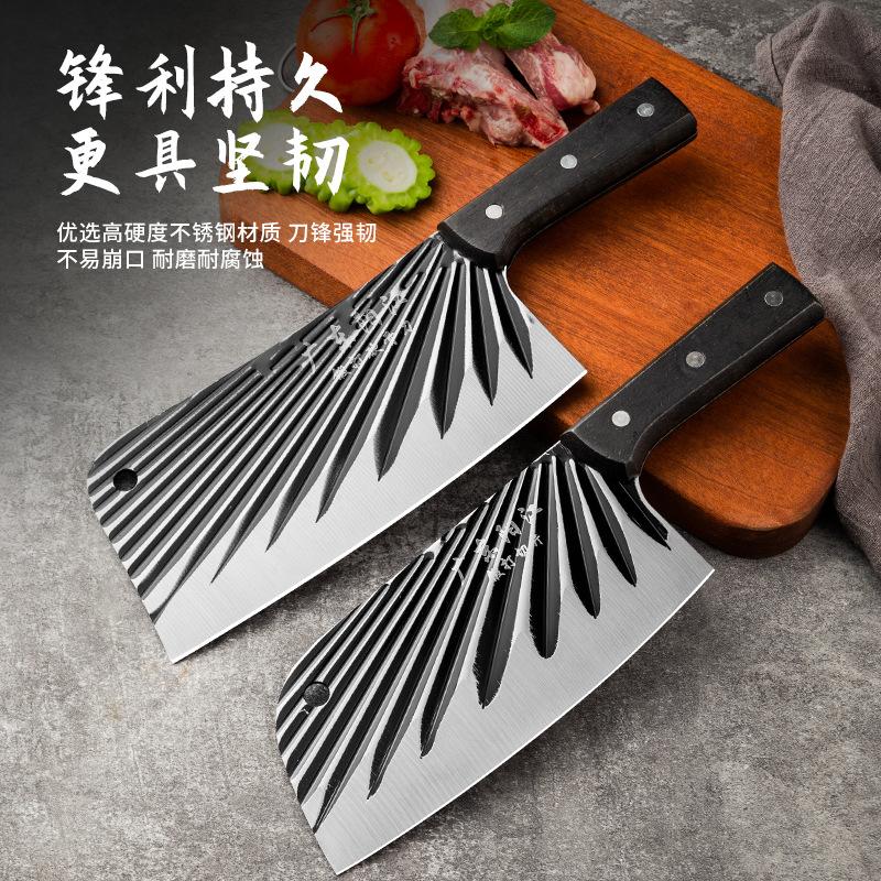 yangjiang kitchen knife running rivers and lakes stall wholesale hammer forging sharp slicing knife chopper knife