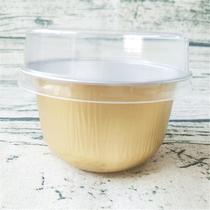 100 sets 170ml aluminum foil baking cup heat sealed instant bird's nest packing box disposable wine and beverage sealing cup