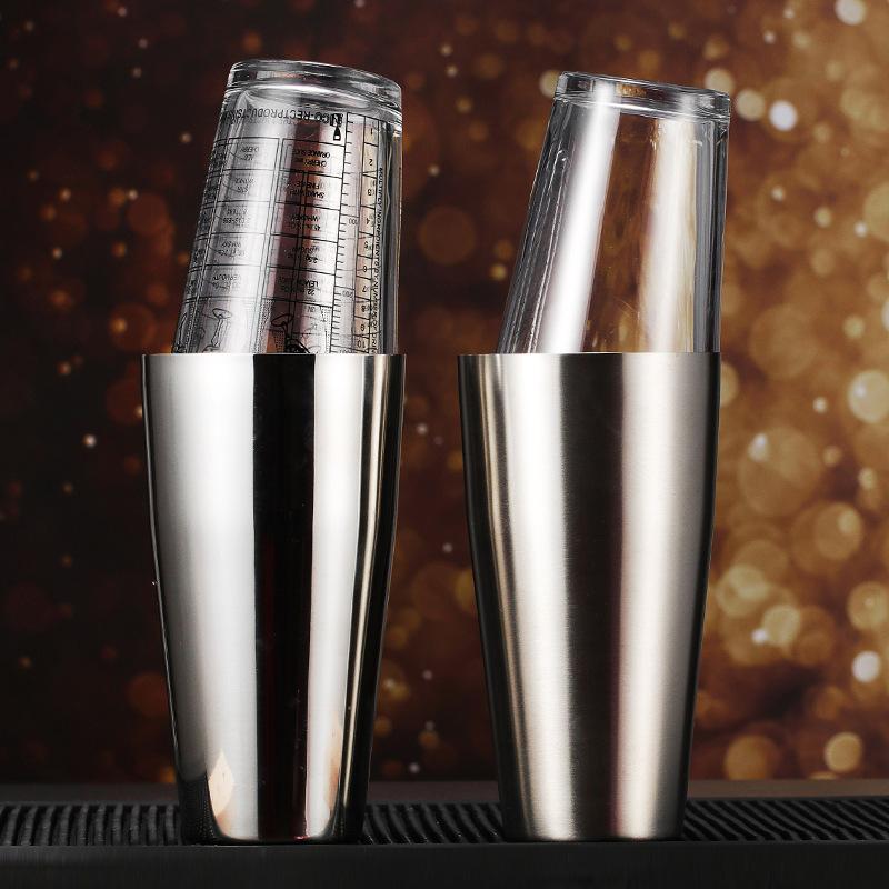 boston glass buckle cup wine shaker american glass shaker mixing glasses shaker shaker shaker set