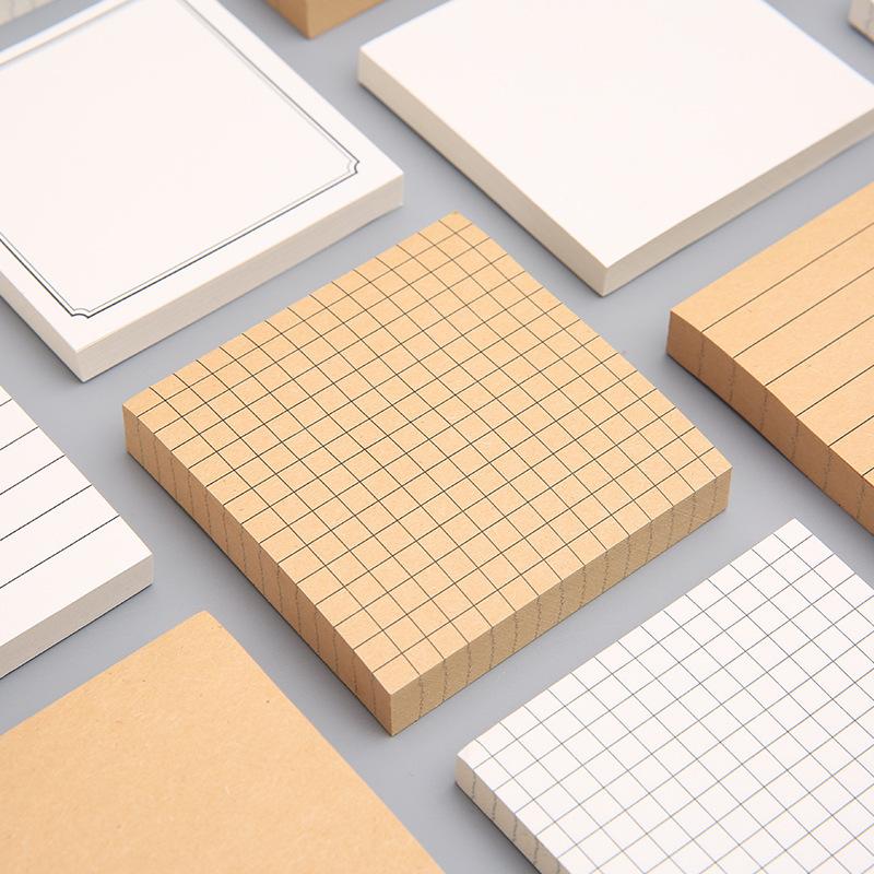 creative simple tear-off sticky note students use note paper sticky office message-leaving notes square notepad wholesale full figure