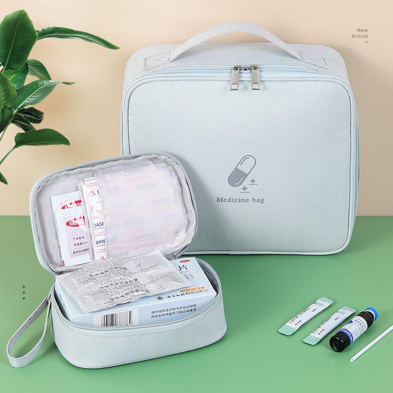 Portable Medicine Bag Medicine Storage Box Family Medical Kit Fabric Medical Emergency Supplies Reserve Health First Aid Kits
