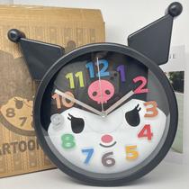 clow m large wall clock shape wall clock purple lolomi punch-free home living room bedroom clock