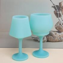 silicone red wine cup simple accessible plastic goblet outdoors convenient silicone cup drop-resistant children's drink learning cup