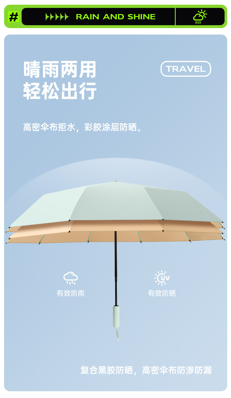 Umbrellas, thumb umbrellas, small household appliances, sun umbrellas, rainproof tools, windproof and sunshade umbrellas, sun umbrellas, daily necessities, essential small household appliances for annual inspection at stalls detail image 6