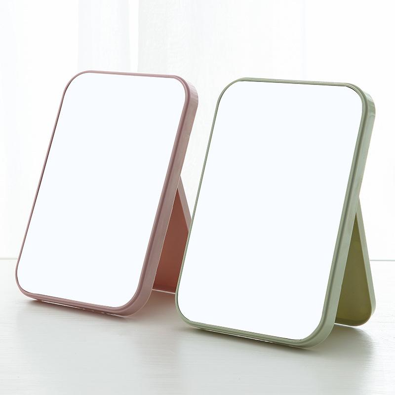 hd creative style makeup mirror simple desktop vanity mirror portable folding single-sided square mirror factory wholesale details Picture