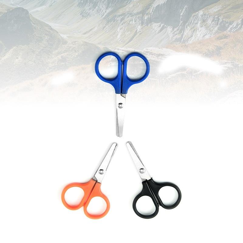 round head gauze dressing scissors canvas bandage iron wire scissors outdoor survival first aid kit with bag scissors portable