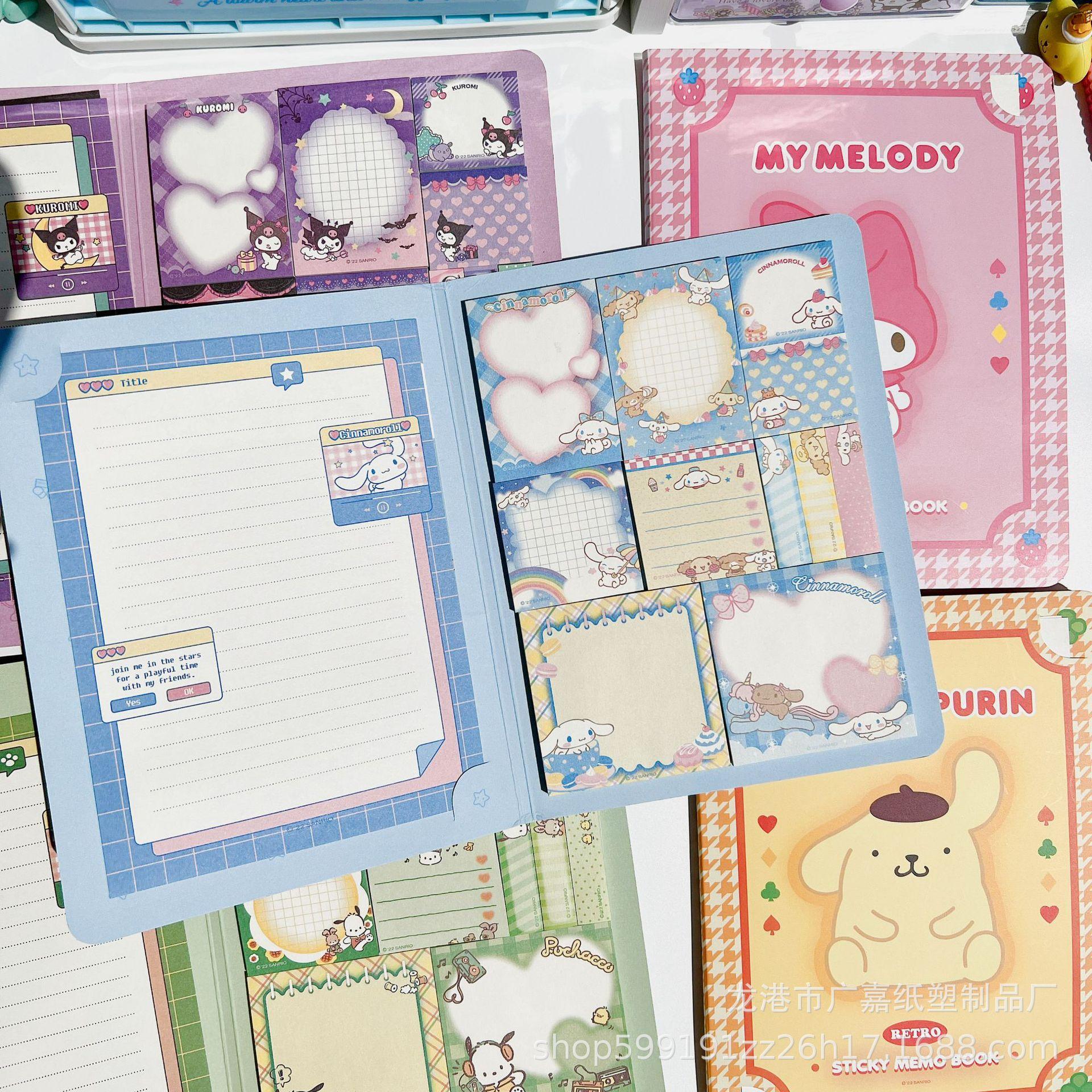 notepad note paper for students good-looking cute sticky note junior high school students journal stickers non-adhesive tearable