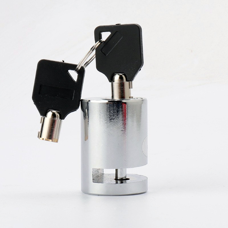 240708 Cylindrical disc brake lock, bicycle disc brake lock, motorcycle disc brake lock, bicycle electric motorcycle disc brake lock, anti-theft lock with lock frame, key lock, disc disc lock Item Picture