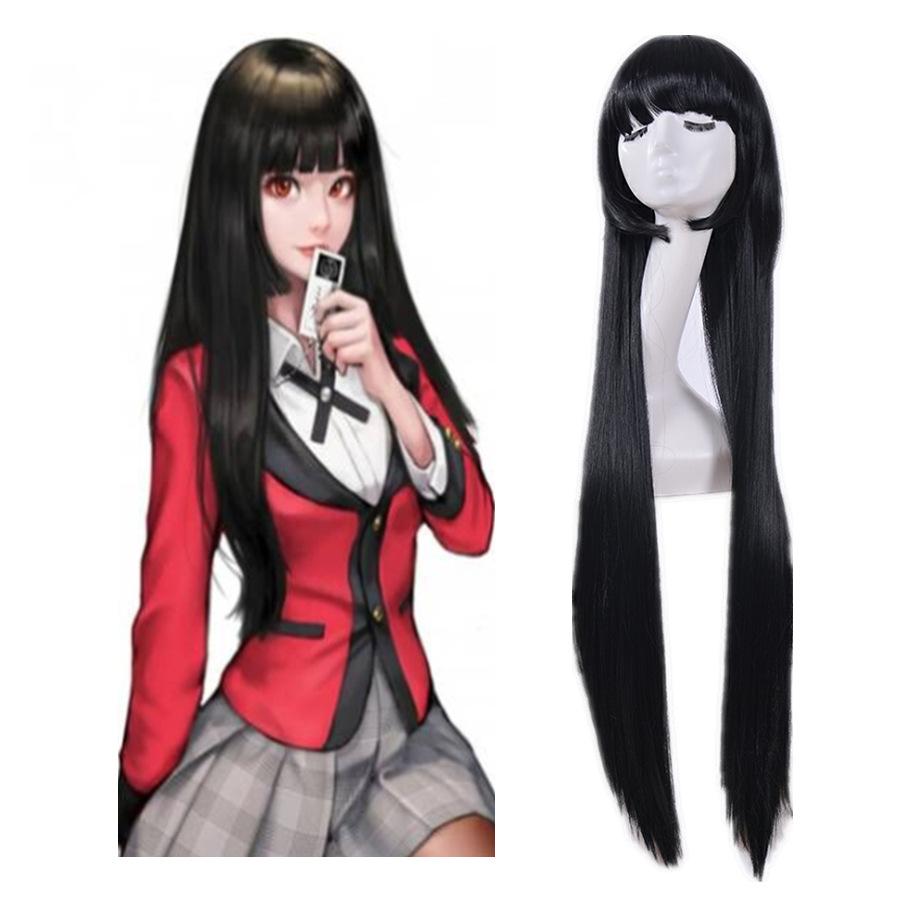 cosplay hime cut profoundly mad gambler snake dream black flat qi bangs ancient costume cos anime wig wig