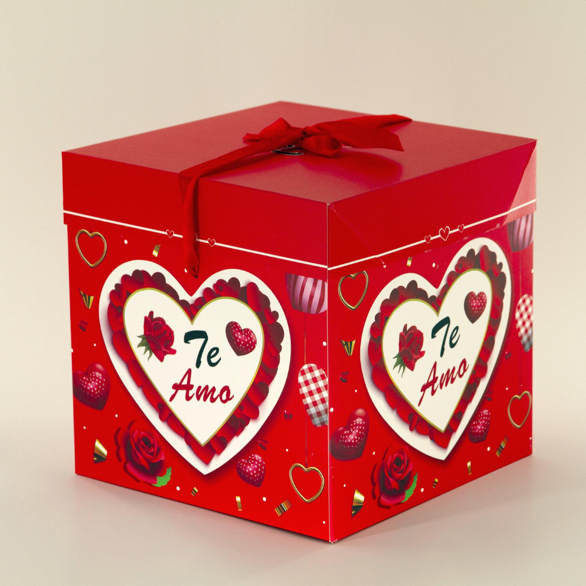 Spanish for Birthdays and Valentine's Days Packaging Gift Christmas Gift Box Creative Gift Box Apple Box Cookie Box Specification drawing