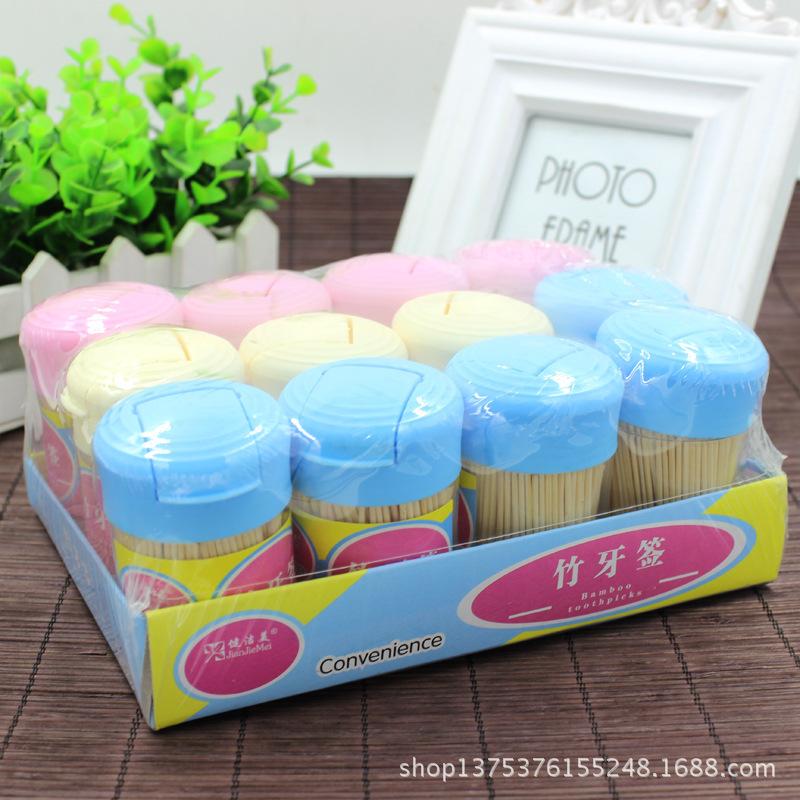 high-end fine two-head bamboo toothpick with toothpick hole holder toothpick holder toothpick holder factory special offer wholesale