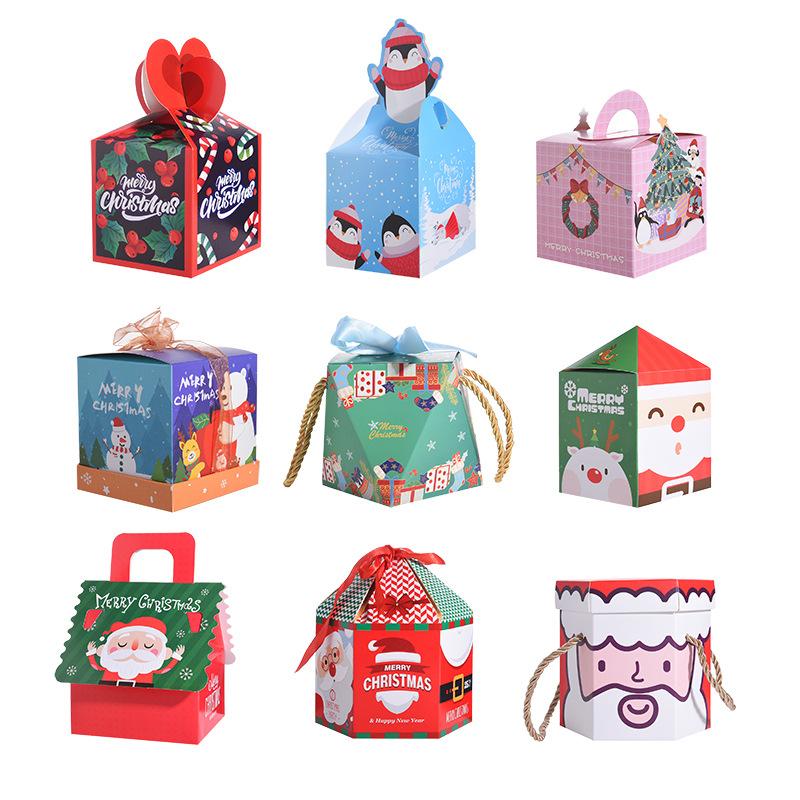 christmas apple box packing box gift box candy box christmas eve apple box christmas eve fruit box packaging wholesale Item Picture