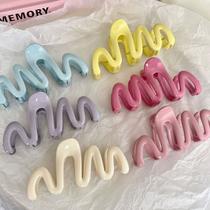 cream color wave gripper acrylic back head hair gripper hair clip shark clip hair accessories