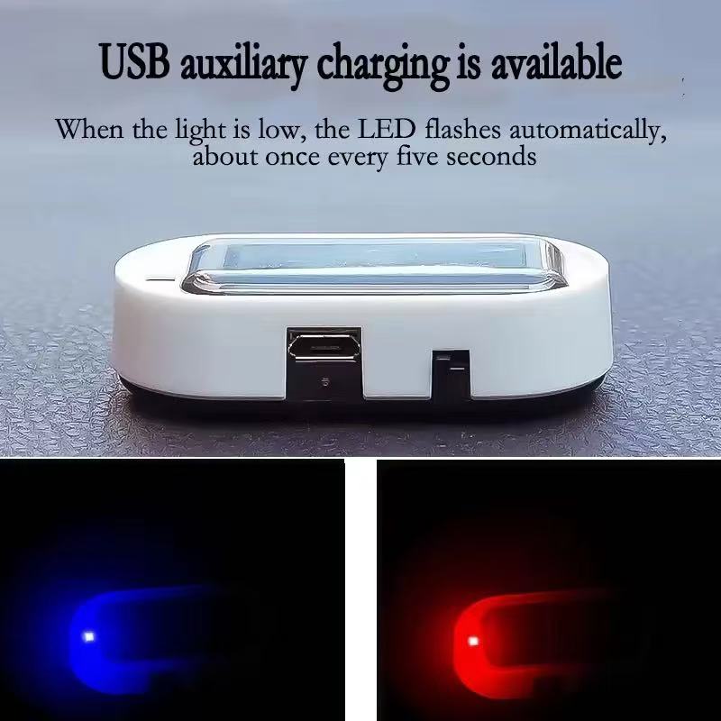 Automotive solar simulation anti-theft device warning light, LED interior anti-theft light, universal induction strobe light Item Picture