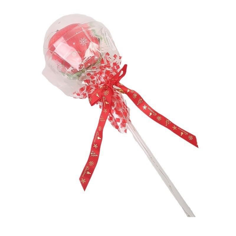 christmas apple box transparent acrylic christmas eve fruit hand stick bounce ball christmas eve christmas eve fruit apple box Item Picture