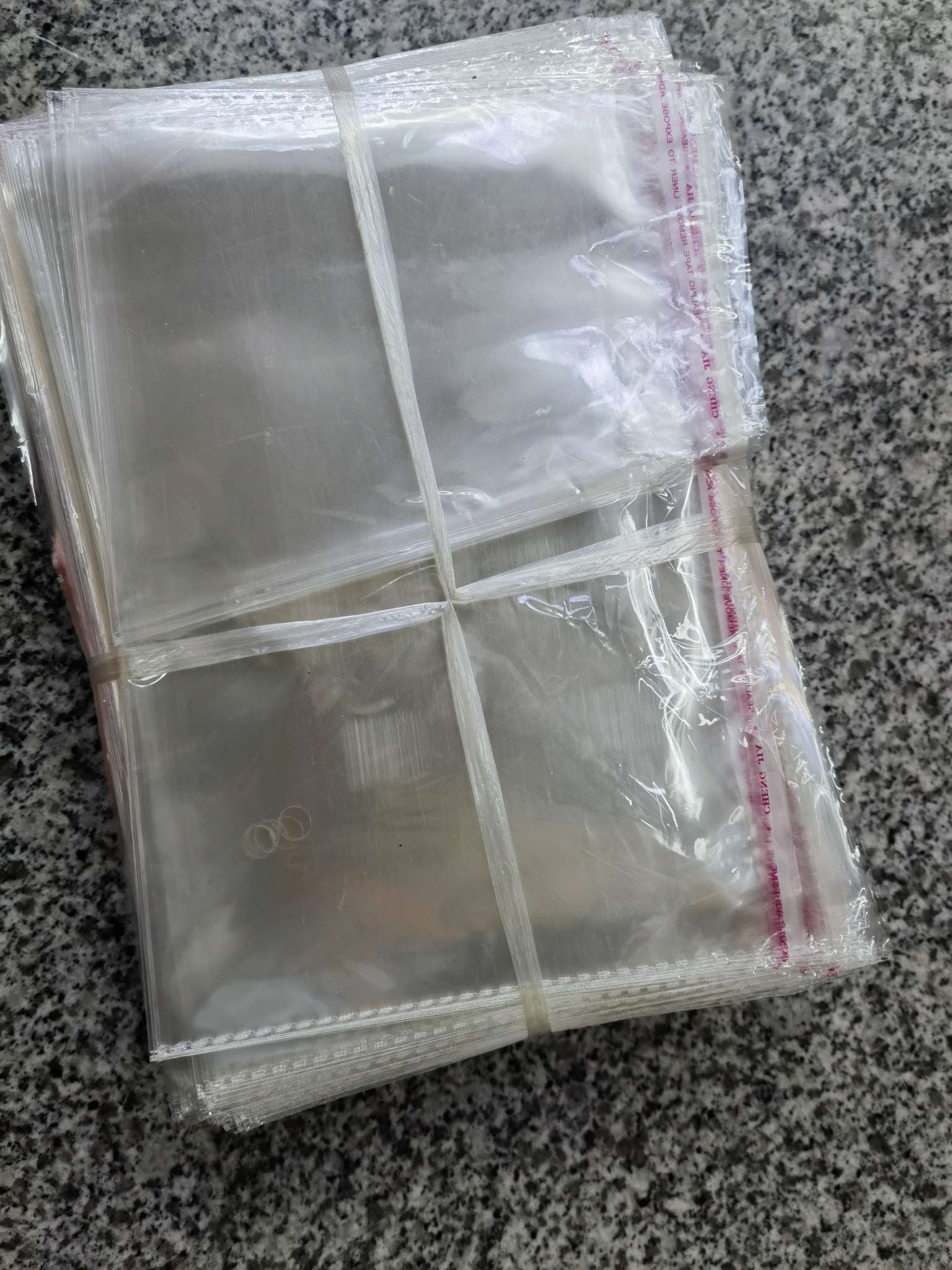 Flat plastic bag Specification image