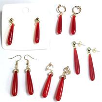 fu lillian earrings earring anime ornament red resin pendant earring ear clip