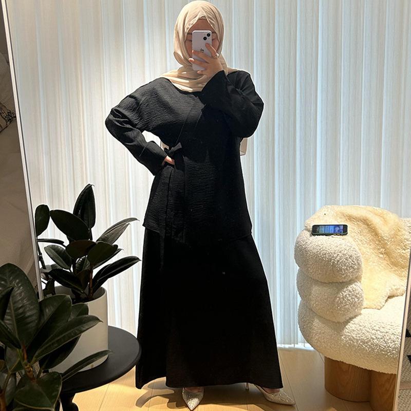abaya muslim robe female dress dubai djellaba women's clothing dress plus size clothing mu-807 Application Scenario