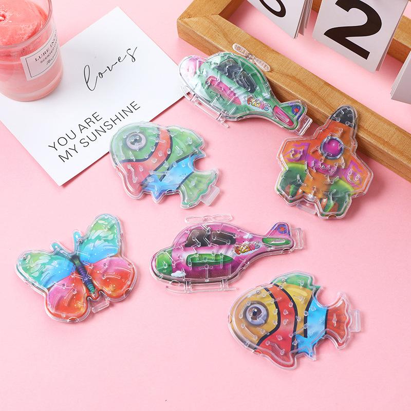 new cartoon butterfly puzzle bead rolling maze toy handheld balance rolling ball track maze children's toy reward Application Scenario