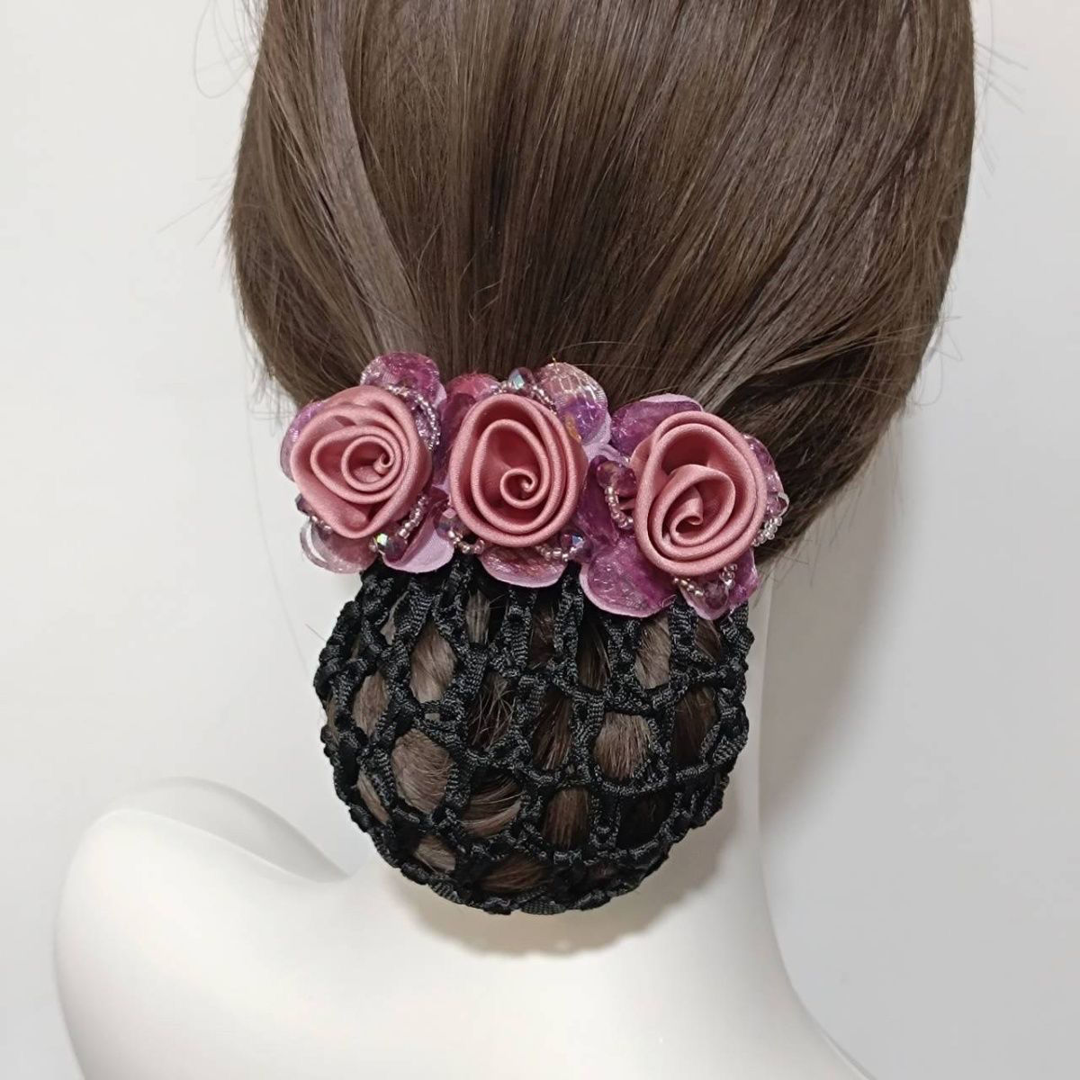 Trendy and stylish hairstyles, bestsellers, bank hairstyles, women's updo, flight attendant hair accessories, nurse hairstyles, new hair clips, net pockets detail image 7